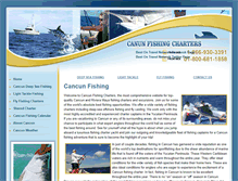 Tablet Screenshot of cancunfishingcharters.net